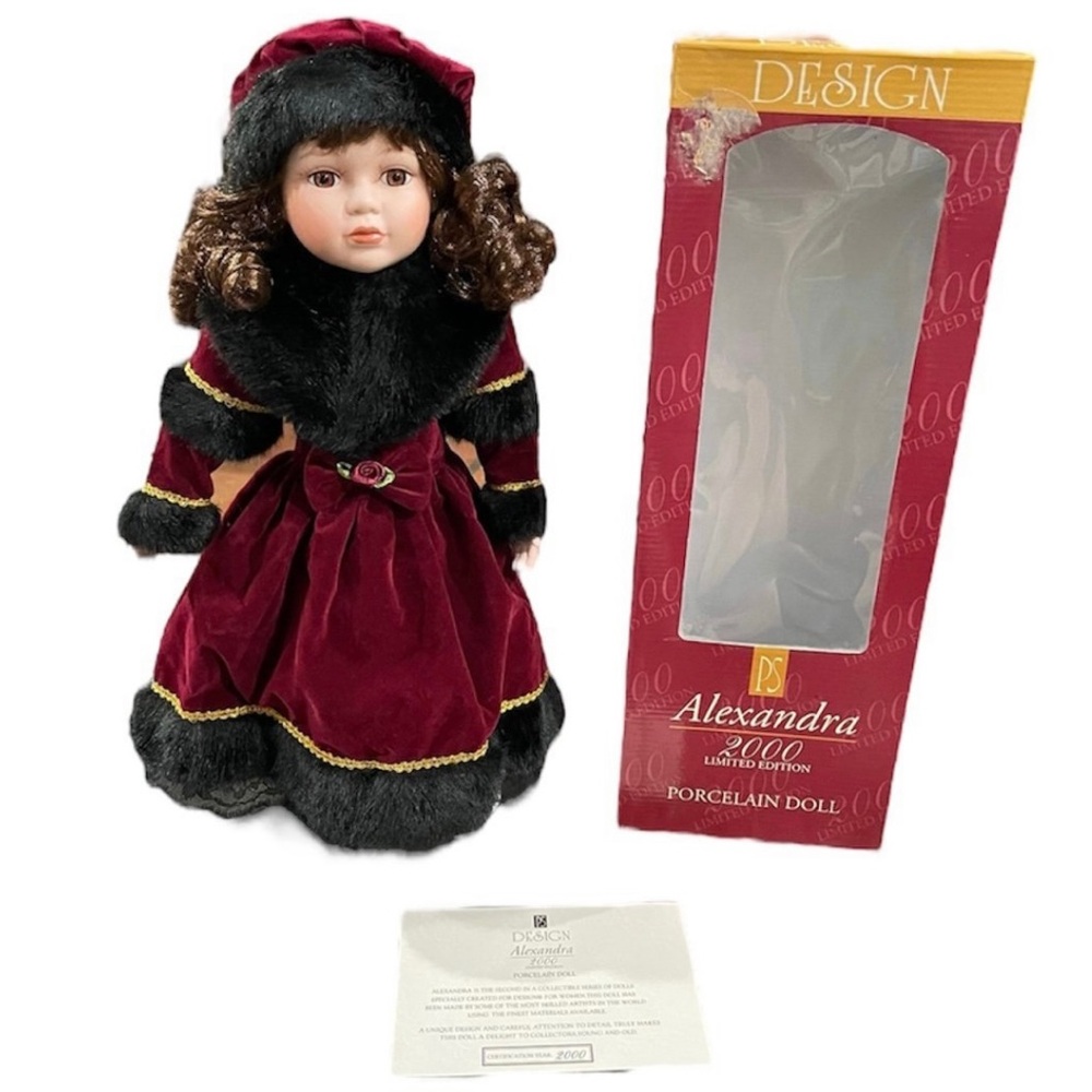 2000 PS Design Alexandra Limited Edition Porcelain Doll in Original Box